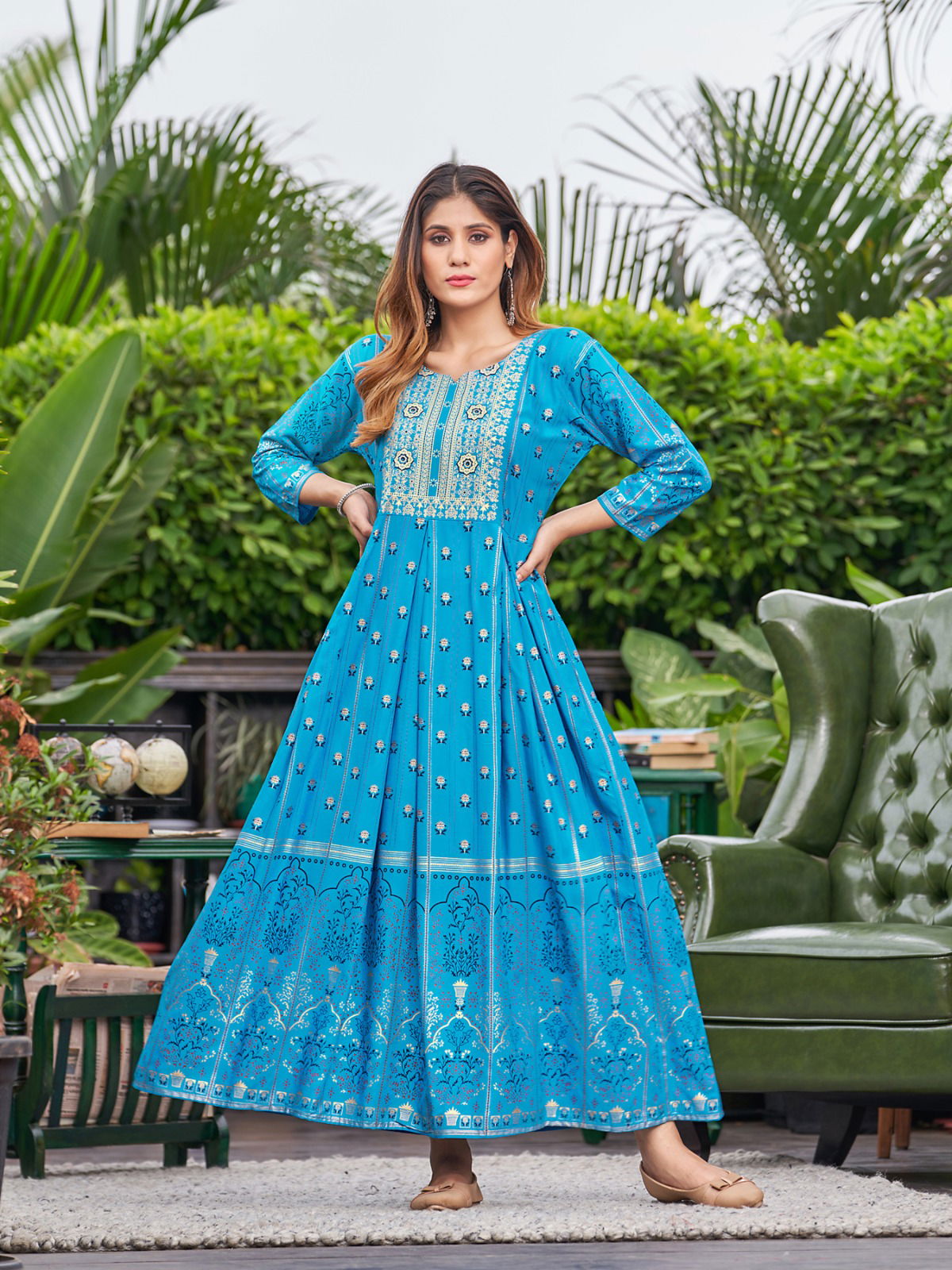 Akansha Vol 1 By Rangjyot Rayon Anarkali Kurtis Catalog